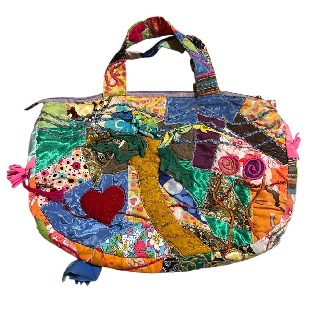 Custom made patchwork handbag - Picture 2 of 10